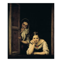 Women from Galicia at the Window, 1670 posters