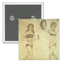 Women in 'bikinis' buttons