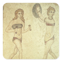 Women in 'bikinis' stickers
