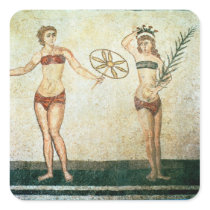 Women in 'bikinis' sticker