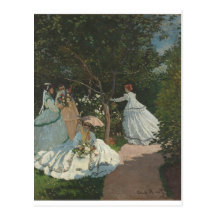 Women in the Garden (1866) Post Cards