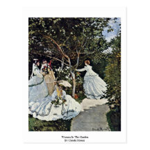 Women In The Garden By Claude Monet Post Card