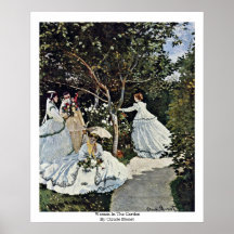Women In The Garden By Claude Monet Posters