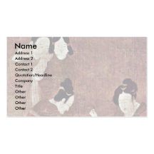 Women In Triktrakspiel By Chou Fang Business Card