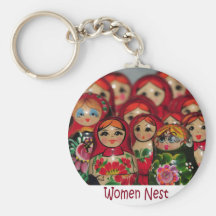 Women Nest, Russian Nesting Dolls Keychains
