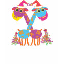 Women shirt: 2 Giraffes