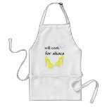 Women Who Love  High Heel Shoes yellow Aprons