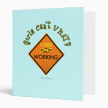 Women Working Construction Sign Binders