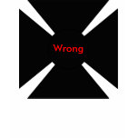 Women wrong cross! t-shirts
