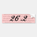 Womens 26.2 marathon bumper sticker bumper stickers
