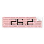 Womens 26.2 or 13.1 marathon bumper sticker bumper stickers