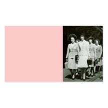 Women's Army Auxiliary Corp Recruits 1942 Business Card Template