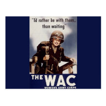 Womens Army Corp Post Card