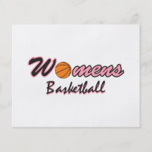 womens basketball logo graphic pink flyer