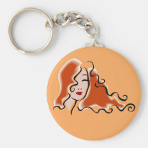 Women's Button Keychain