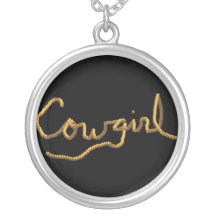 Womens Cowgirl Rope Necklace