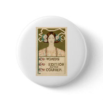Women's Edition of the Buffalo Courier Pinback Button