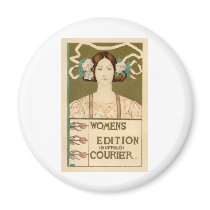 Women's Edition of the Buffalo Courier Refrigerator Magnet