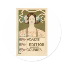 Women's Edition of the Buffalo Courier Sticker