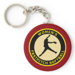 WOMEN'S FASTPITCH SOFTBALL KEY CHAIN