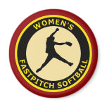 WOMEN'S FASTPITCH SOFTBALL FRIDGE MAGNETS