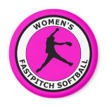 WOMEN'S FASTPITCH SOFTBALL FRIDGE MAGNETS