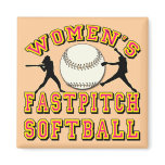 WOMEN'S FASTPITCH SOFTBALL MAGNET