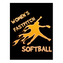 WOMEN'S FASTPITCH SOFTBALL POSTCARDS