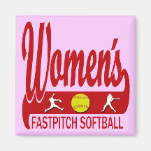 Women's Fastpitch Softball Refrigerator Magnets