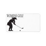 Womens Golf Address Labels