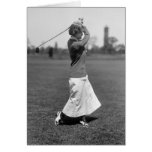 Women's Golf Fashion, 1910s Greeting Card