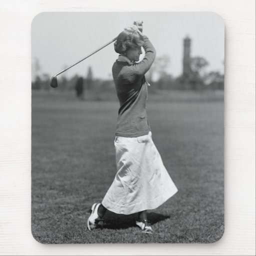 Women's Golf Fashion, 1910s Mousepads
