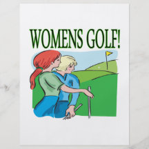Womens Golf Personalized Flyer