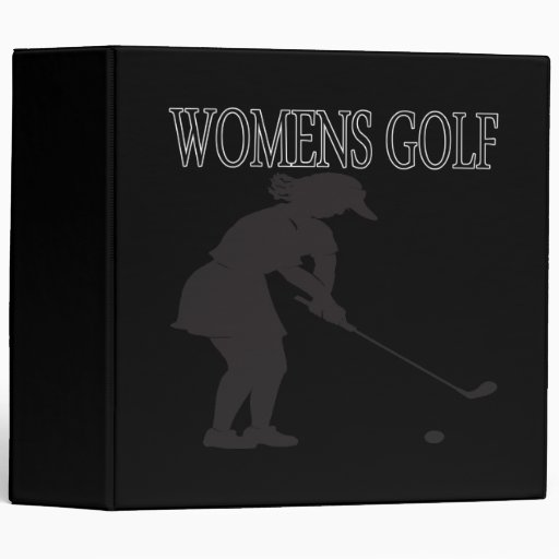 Womens Golf Vinyl Binder