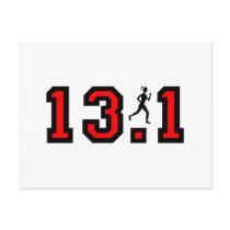 Womens half marathon post card