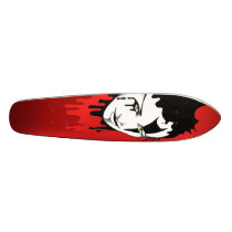 Women's Head - Tattoo - Red Skate Decks