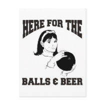 Women's Here For The Balls & Beer Post Card