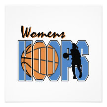Women's Hoops T-shirts and Gifts Invites