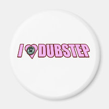 Womens I Heart Love Dubstep womens Fridge Magnets