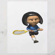 Womens Lacrosse Personalized Flyer