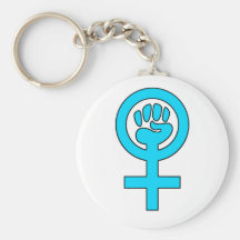 Women's Power Feminist Symbol Keychain