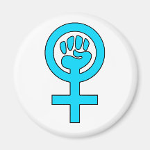 Women's Power Feminist Symbol Refrigerator Magnet