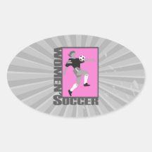 womens soccer grey and pink logo graphic stickers