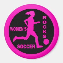 Women's Soccer Rocks Magnet
