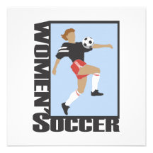 Women's Soccer T shirts and Gifts Custom Invites