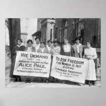 Women's Suffrage Pickets: 1917 Print