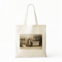 Women's Suffragette Bonfire in Washington D.C. Canvas Bags
