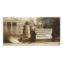 Women's Suffragette Bonfire in Washington D.C. Picture Card