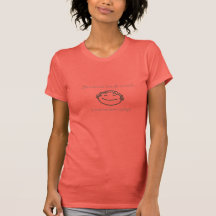 Women's T-shirt - Salmon orange