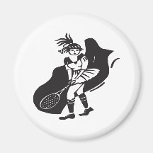 Womens Tennis Magnets